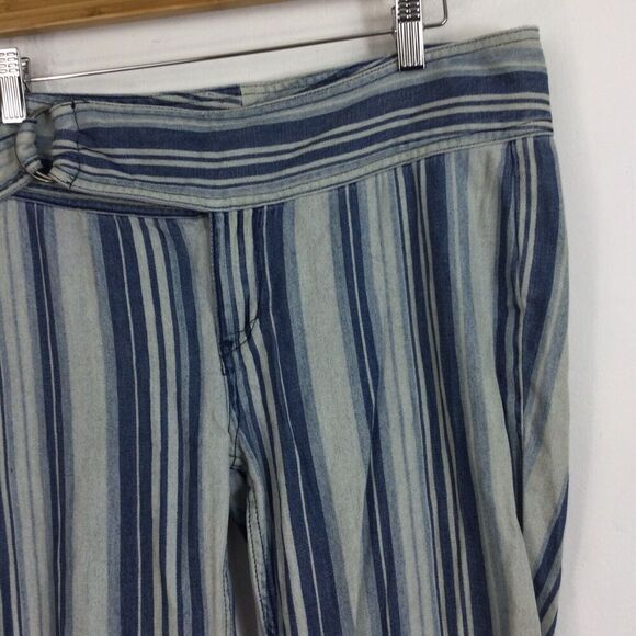 Free People Womens Journey Striped Retro Belted Flared Mid Rise Pants Size 29 - Picture 2 of 10
